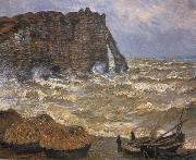 Claude Monet The Cliff at Etretat after a Storm Spain oil painting artist